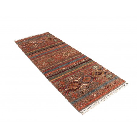 Tappeto Samarkand Pakistan marrone azzurro 83x239