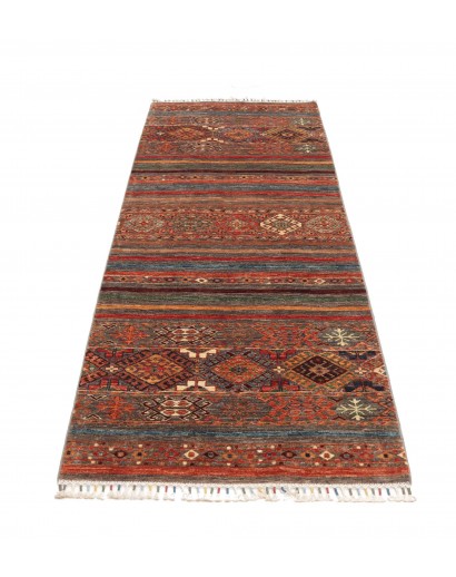 Tappeto Samarkand Pakistan marrone azzurro 83x239
