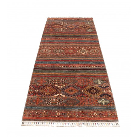 Tappeto Samarkand Pakistan marrone azzurro 83x239