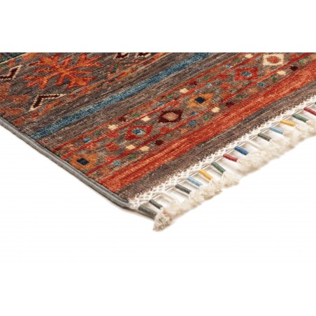 Tappeto Samarkand Pakistan marrone azzurro 83x239