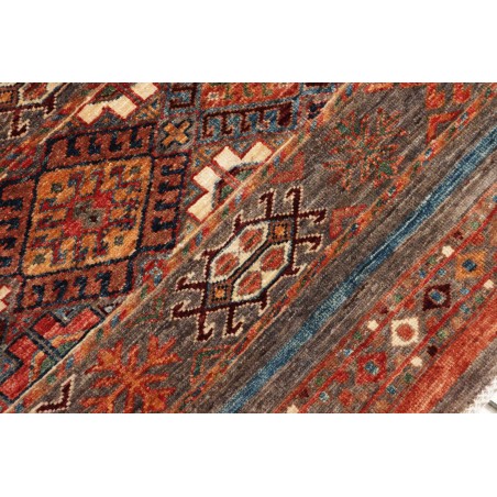 Tappeto Samarkand Pakistan marrone azzurro 83x239