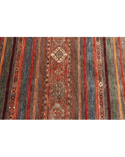 Tappeto Samarkand Pakistan marrone azzurro 83x239