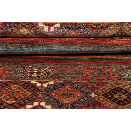 Tappeto Samarkand Pakistan marrone azzurro 83x239