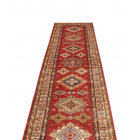 Tappeto Kazak Fine Pakistan rosso giallo 83x306