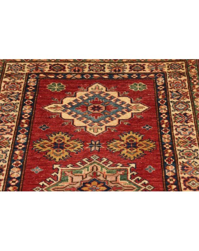 Tappeto Kazak Fine Pakistan rosso giallo 83x306