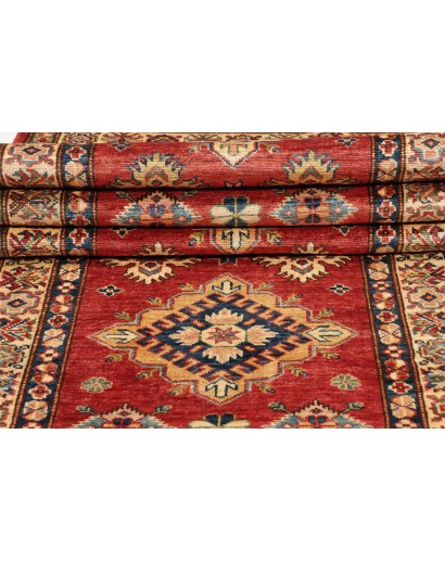 Tappeto Kazak Fine Pakistan rosso giallo 83x306