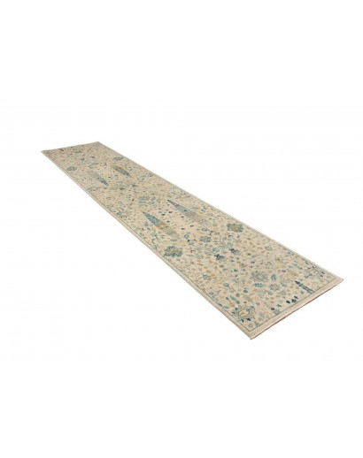 Tappeto Shahi Fine Pakistan marrone grigio 79x341