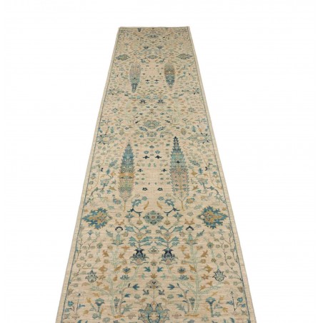 Tappeto Shahi Fine Pakistan marrone grigio 79x341