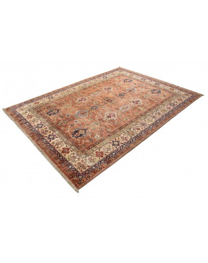 Tappeto Kazak Fine Pakistan marrone rosso 183x244