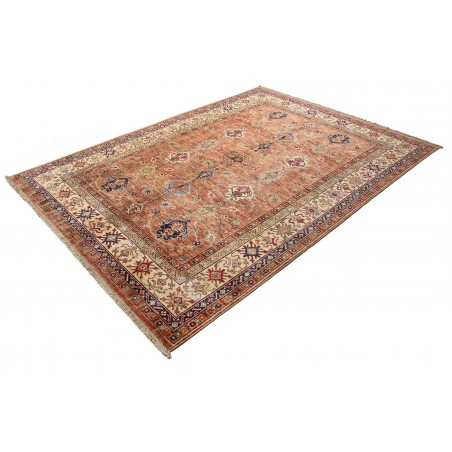 Tappeto Kazak Fine Pakistan marrone rosso 183x244