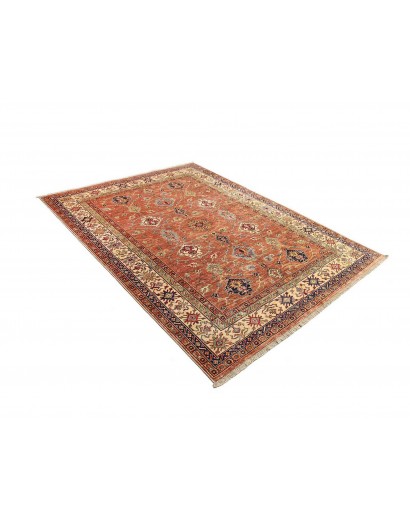 Tappeto Kazak Fine Pakistan marrone rosso 183x244
