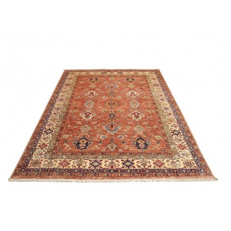 Tappeto Kazak Fine Pakistan marrone rosso 183x244