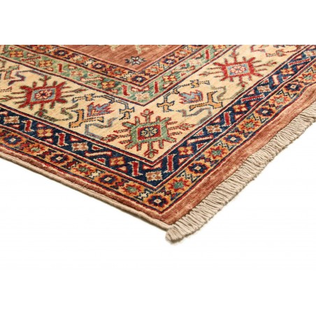 Tappeto Kazak Fine Pakistan marrone rosso 183x244
