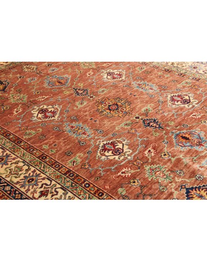 Tappeto Kazak Fine Pakistan marrone rosso 183x244