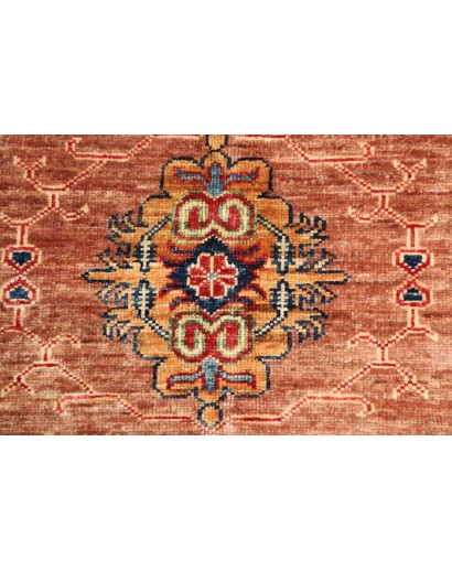 Tappeto Kazak Fine Pakistan marrone rosso 183x244
