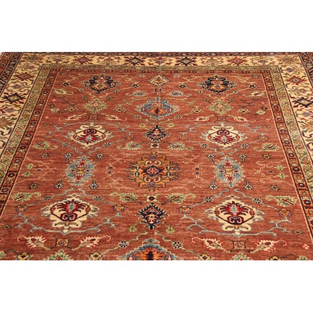 Tappeto Kazak Fine Pakistan marrone rosso 183x244