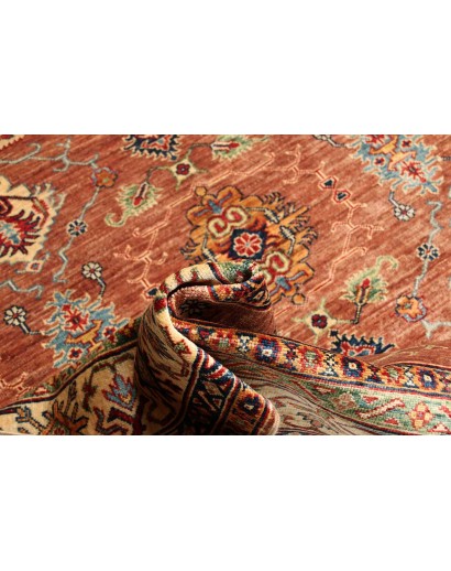 Tappeto Kazak Fine Pakistan marrone rosso 183x244