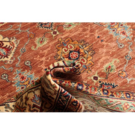 Tappeto Kazak Fine Pakistan marrone rosso 183x244