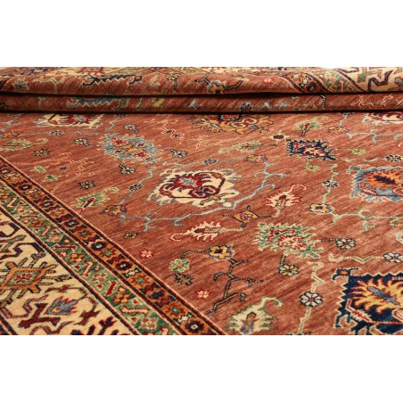 Tappeto Kazak Fine Pakistan marrone rosso 183x244