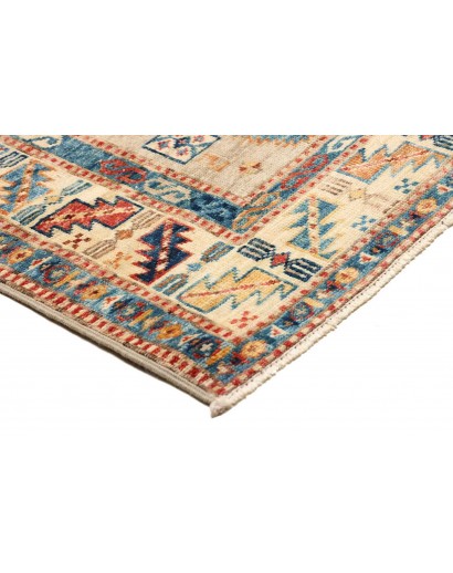 Tappeto Kazak Fine Pakistan marrone grigio 75x252