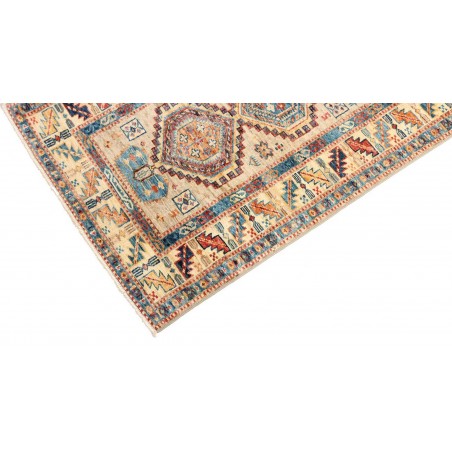 Tappeto Kazak Fine Pakistan marrone grigio 75x252