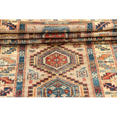 Tappeto Kazak Fine Pakistan marrone grigio 75x252