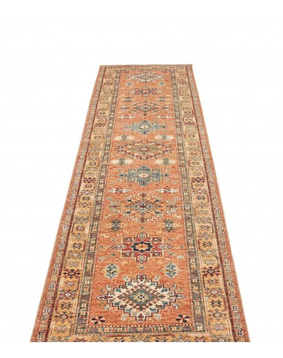 Tappeto Kazak Fine Pakistan marrone bianco 84x299