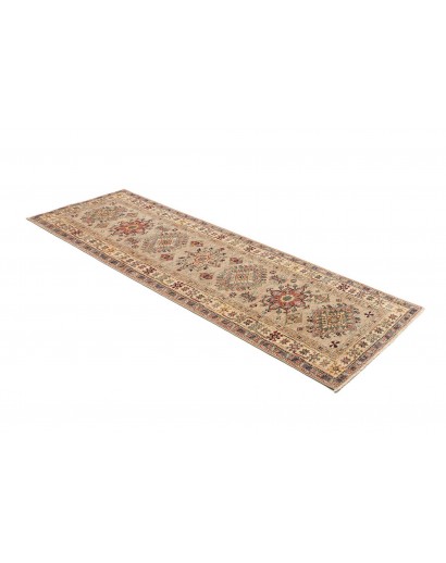 Tappeto Kazak Fine Pakistan marrone bianco 83x256