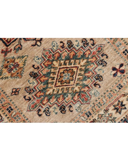 Tappeto Kazak Fine Pakistan marrone bianco 83x256