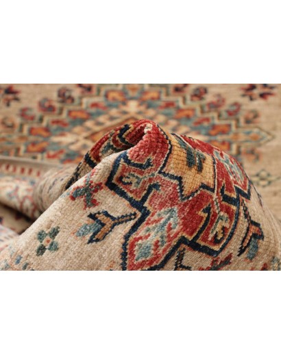 Tappeto Kazak Fine Pakistan marrone bianco 83x256