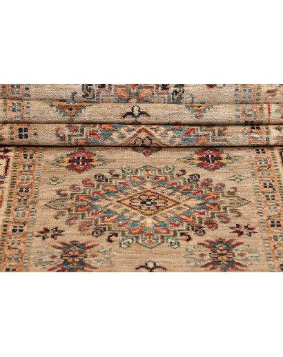 Tappeto Kazak Fine Pakistan marrone bianco 83x256