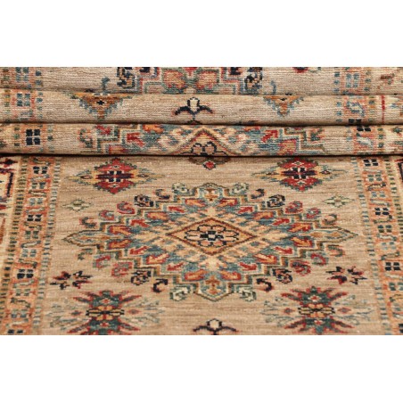 Tappeto Kazak Fine Pakistan marrone bianco 83x256