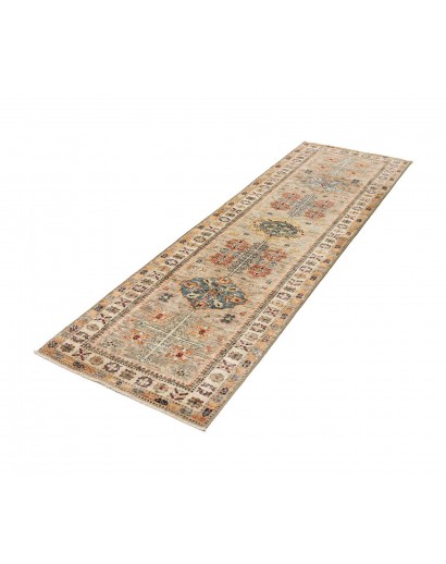 Tappeto Kazak Fine Pakistan marrone azzurro 79x254