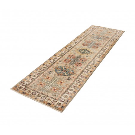 Tappeto Kazak Fine Pakistan marrone azzurro 79x254