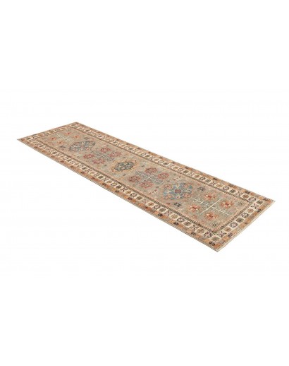 Tappeto Kazak Fine Pakistan marrone azzurro 79x254