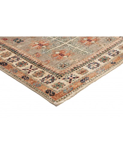 Tappeto Kazak Fine Pakistan marrone azzurro 79x254