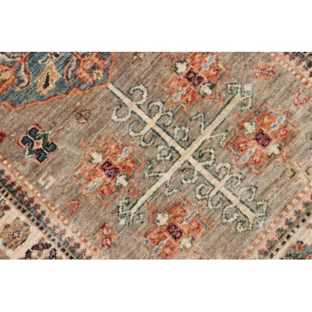 Tappeto Kazak Fine Pakistan marrone azzurro 79x254