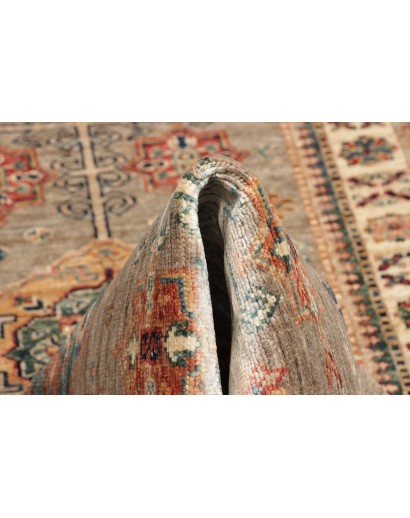 Tappeto Kazak Fine Pakistan marrone azzurro 79x254