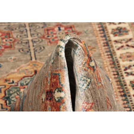 Tappeto Kazak Fine Pakistan marrone azzurro 79x254