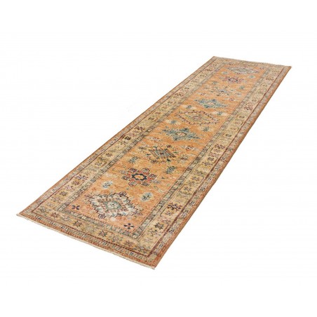 Tappeto Kazak Fine Pakistan marrone azzurro 78x297
