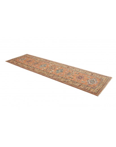 Tappeto Kazak Fine Pakistan marrone azzurro 78x297