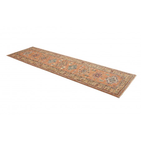 Tappeto Kazak Fine Pakistan marrone azzurro 78x297