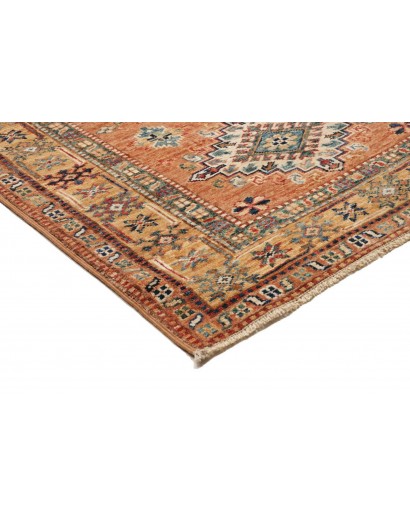 Tappeto Kazak Fine Pakistan marrone azzurro 78x297