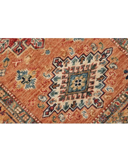 Tappeto Kazak Fine Pakistan marrone azzurro 78x297