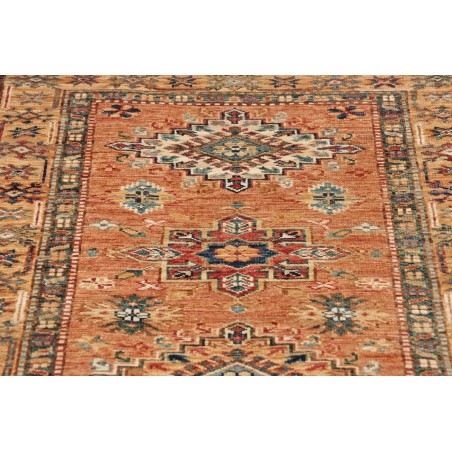 Tappeto Kazak Fine Pakistan marrone azzurro 78x297