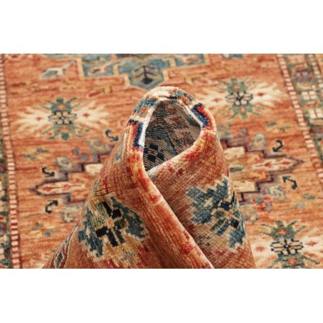 Tappeto Kazak Fine Pakistan marrone azzurro 78x297