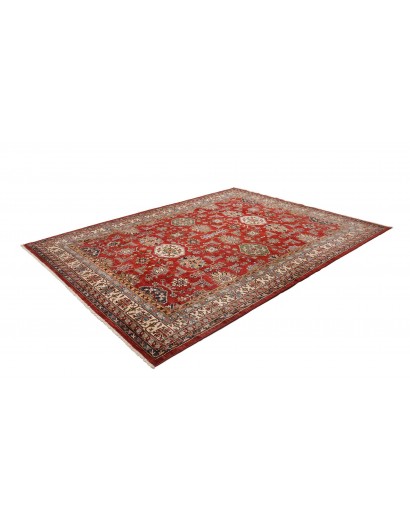 Tappeto Kazak Fine Pakistan marrone giallo 242x318