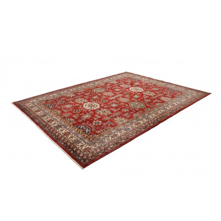 Tappeto Kazak Fine Pakistan marrone giallo 242x318
