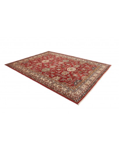 Tappeto Kazak Fine Pakistan marrone giallo 242x318