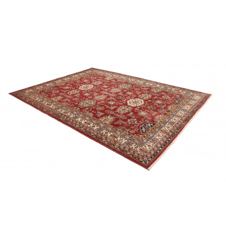 Tappeto Kazak Fine Pakistan marrone giallo 242x318